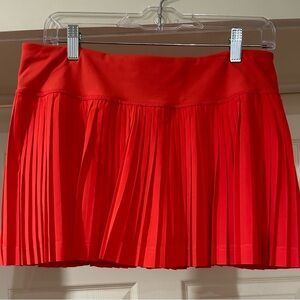 Lululemon Pleat To Street Skirt Mid-Rise Hot Heat Size 8. Gently worn